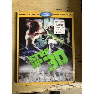 STEP UP 3D Blu-ray + Blu-ray 3D + DVD + Digital Copy USED